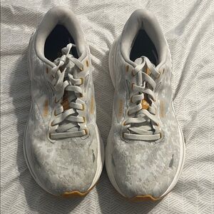 Brooks White and mustard Adrenaline